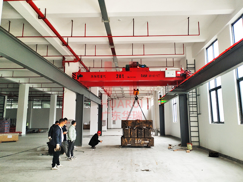 Guangdong Bainian Kitchenware Co., Ltd. has passed the acceptance inspection of LH20T double beam crane